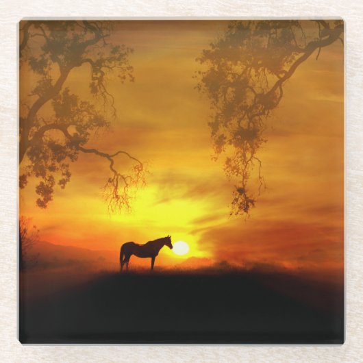 Onderzetters van paardenglas (Voorkant)