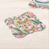 Onderzetters van papier bloemen (Gekanteld)