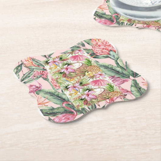 Onderzetters van papier bloemen (Gekanteld)