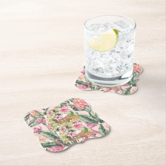 Onderzetters van papier bloemen (Insitu)