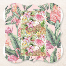 Onderzetters van papier bloemen