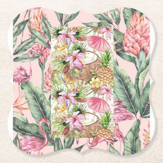 Onderzetters van papier bloemen (Voorkant)