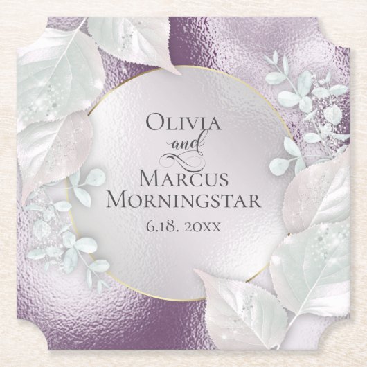 Onderzetters van partijen | Dispy Eggplant Shimmer (Voorkant)