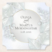 Onderzetters van partijen | Icy Blue Shimmer (Voorkant)