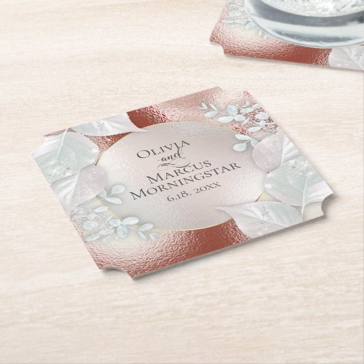 Onderzetters van partijen | Terracotta Rust Shimme (Gekanteld)