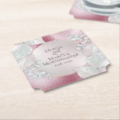 Onderzetters van partijen | Wispy Burgundy Shimmer (Gekanteld)