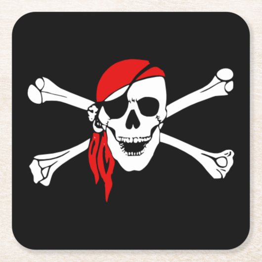 Onderzetters van piraatpapier (Voorkant)