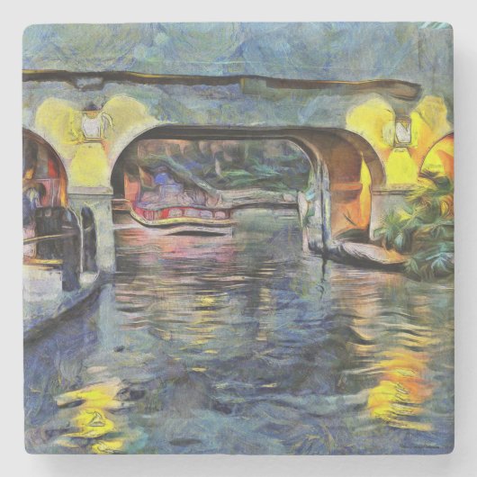 Onderzetters van San Antonio Riverwalk (Voorkant)