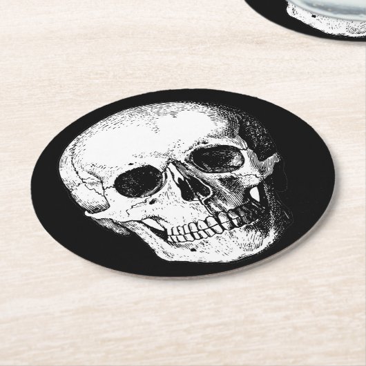 Onderzetters van schedel papier (Gebogen)