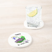 Onderzetters van St. Urho met Drink sprinkhaan (Zijkant)