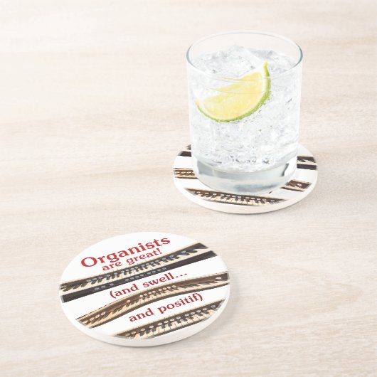 Onderzetters van steen voor organisatoren (Zijkant)