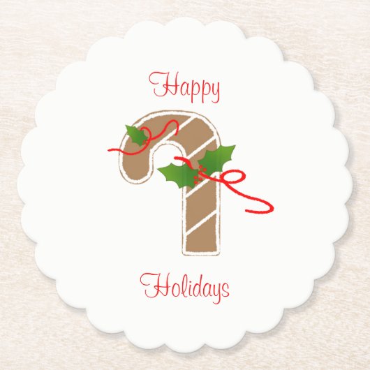 Onderzetters van suikerbrood Candy Cane (Voorkant)