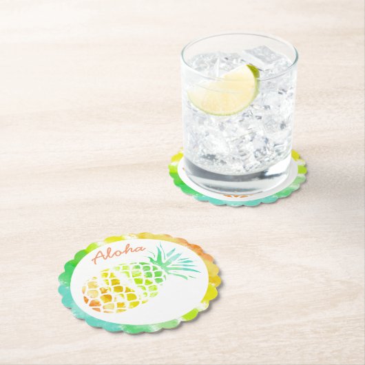 Onderzetters van tropisch anananassapier (Insitu)