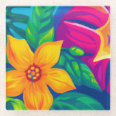 Onderzetters van tropisch glas (Voorkant)