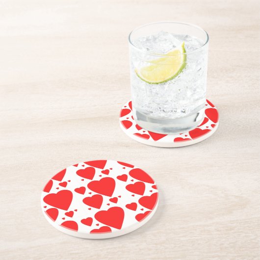 Onderzetters van Valentijnse hartverwarmingen (Zijkant)