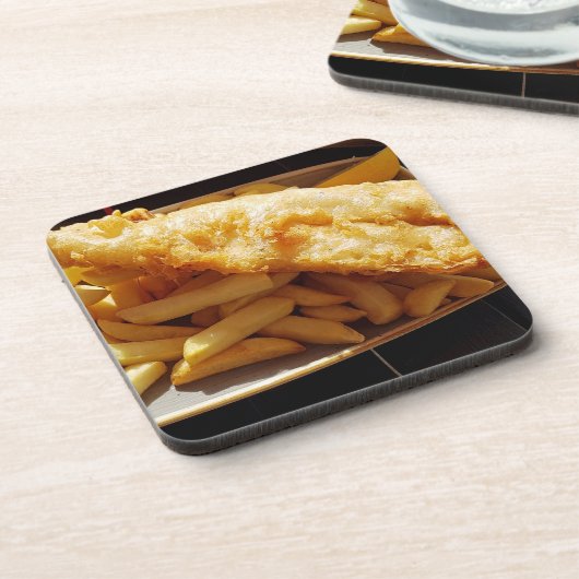 Onderzetters van vis en chips (Linkerzijde)