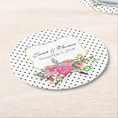 Onderzetters van waterverf pony's en Stippen Wedde (Gebogen)