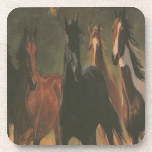 Onderzetters van wilde paarden (Voorkant)