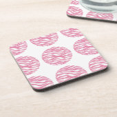 Onderzetters van Zebra Print Polka Dots (Linkerzijde)