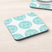 Onderzetters van Zebra Print Polka Dots (Linkerzijde)