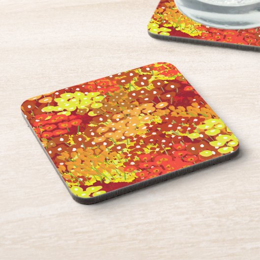 Onderzetters van zomerwilde bloemen (Linkerzijde)