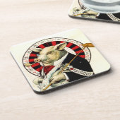 Onderzetters Vintage Gambler Roulette Pig (Linkerzijde)