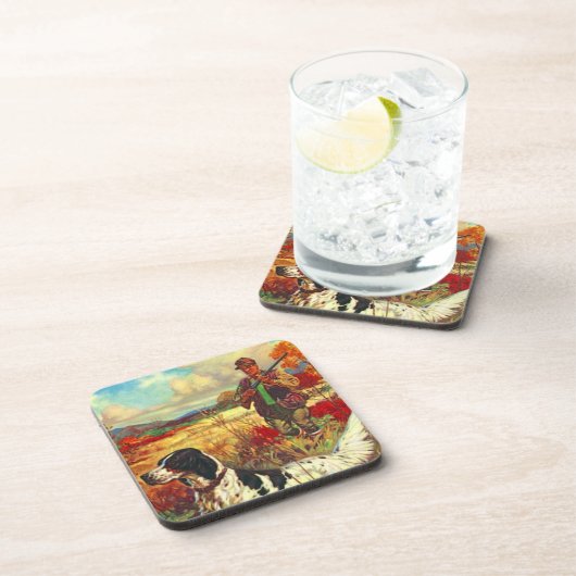 Onderzetters  vogeljacht Upland Setter (Rechterzijde)