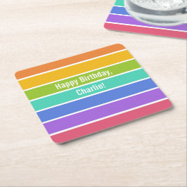 Onderzetters voor aangepaste regenboogkleuren