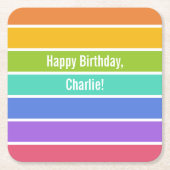 Onderzetters voor aangepaste regenboogkleuren (Voorkant)