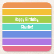 Onderzetters voor aangepaste regenboogkleuren