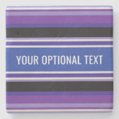 Onderzetters voor aangepaste strepespatroonsteen (Voorkant)