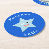 Onderzetters voor Bright Blue Celebration Star Cus (Gebogen)