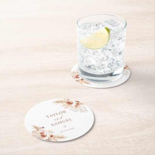 Onderzetters voor bruiloft | Boho Pampas Grass Dec (Insitu)