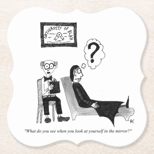 Onderzetters voor Cartoon in gag (Voorkant)