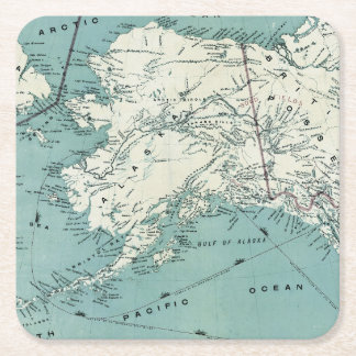 Onderzetters voor de kustkaart van Alaskan