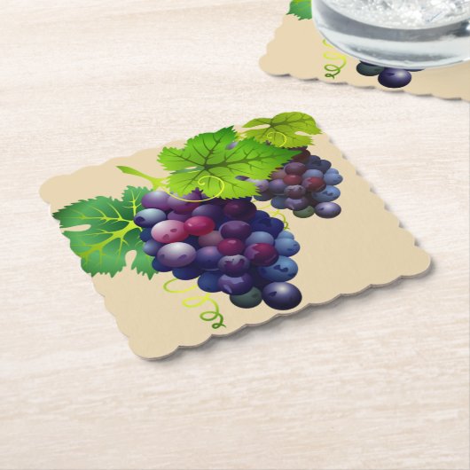 Onderzetters voor druivenpapier (Gebogen)