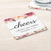 Onderzetters voor echt roze bruinbruistabels (Schuin)