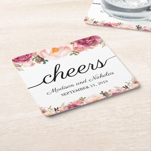 Onderzetters voor echt roze bruinbruistabels (Schuin)