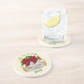 Onderzetters voor eerste kerstbruiloft (Zijkant)