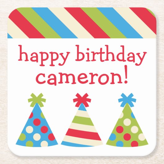 Onderzetters voor gepersonaliseerd papier voor par (Voorkant)