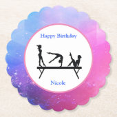 Onderzetters voor gymnastiek op feestdag (Voorkant)