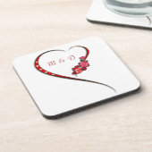 Onderzetters voor hart en bloemen (Linkerzijde)