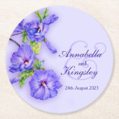 Onderzetters voor hibiscus blue waterverf (Voorkant)