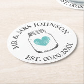 Onderzetters voor huwelijksfeesten (Gebogen)