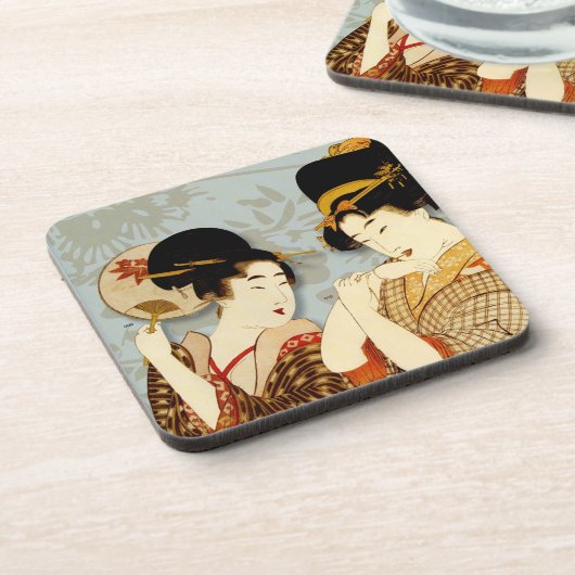 Onderzetters voor Japans kunstontwerp (Linkerzijde)