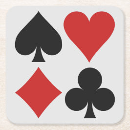 Onderzetters voor kaartspeler