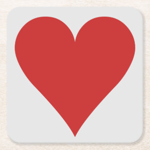 Onderzetters voor kaartspeler - hart