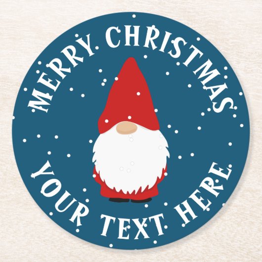 Onderzetters voor kerstcadeaupapier voor de winter (Voorkant)