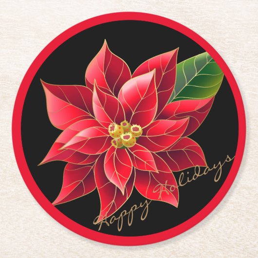 Onderzetters voor kerstmis Prettige feestdagen Poi (Voorkant)