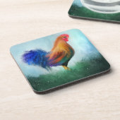 Onderzetters voor kleurrijke Rooster Fine Art (Linkerzijde)